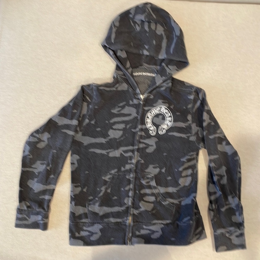 Chrome Hearts Zip up hoodie Kids size 8 in camo